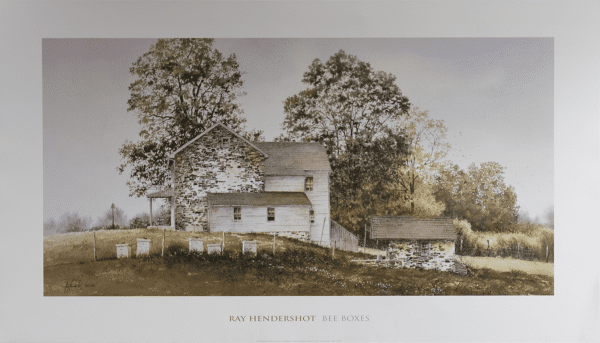Bee Boxes art print by Hendershot