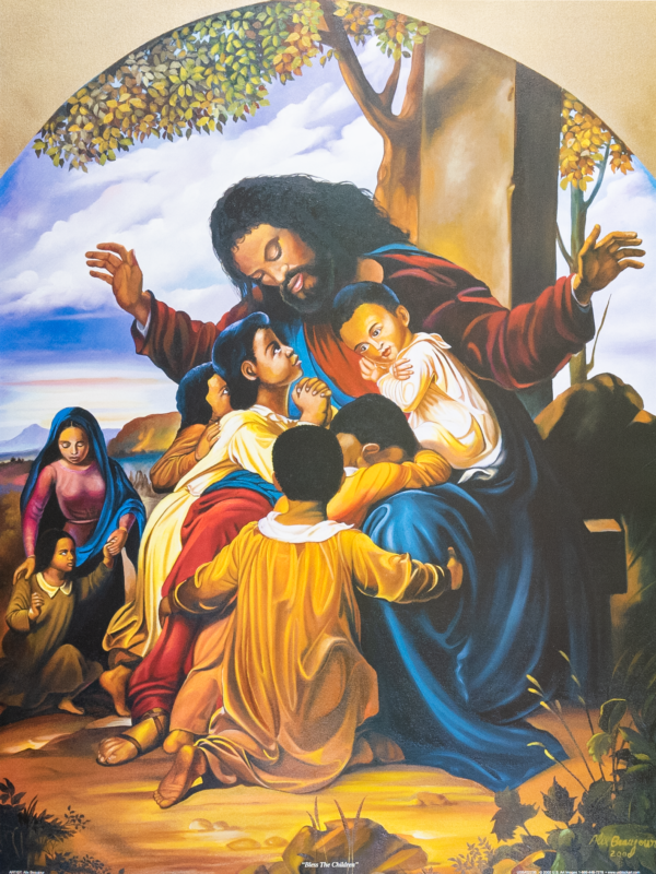 Bless the Children by Alix Beaujour, Art Poster Print for Wall, Home Decor