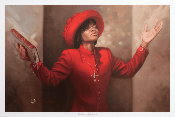 Blessed and Highly Favored art print by Henry Lee Battle