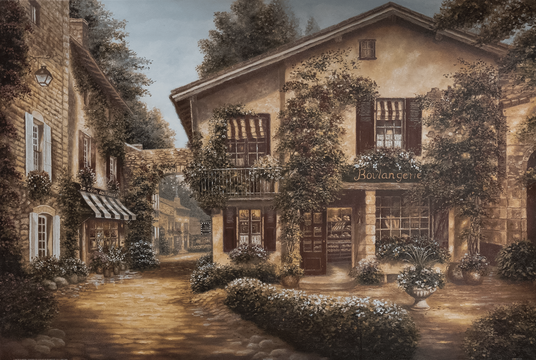 Boulangerie by Brown, Art Poster Print for Wall, Home Decor