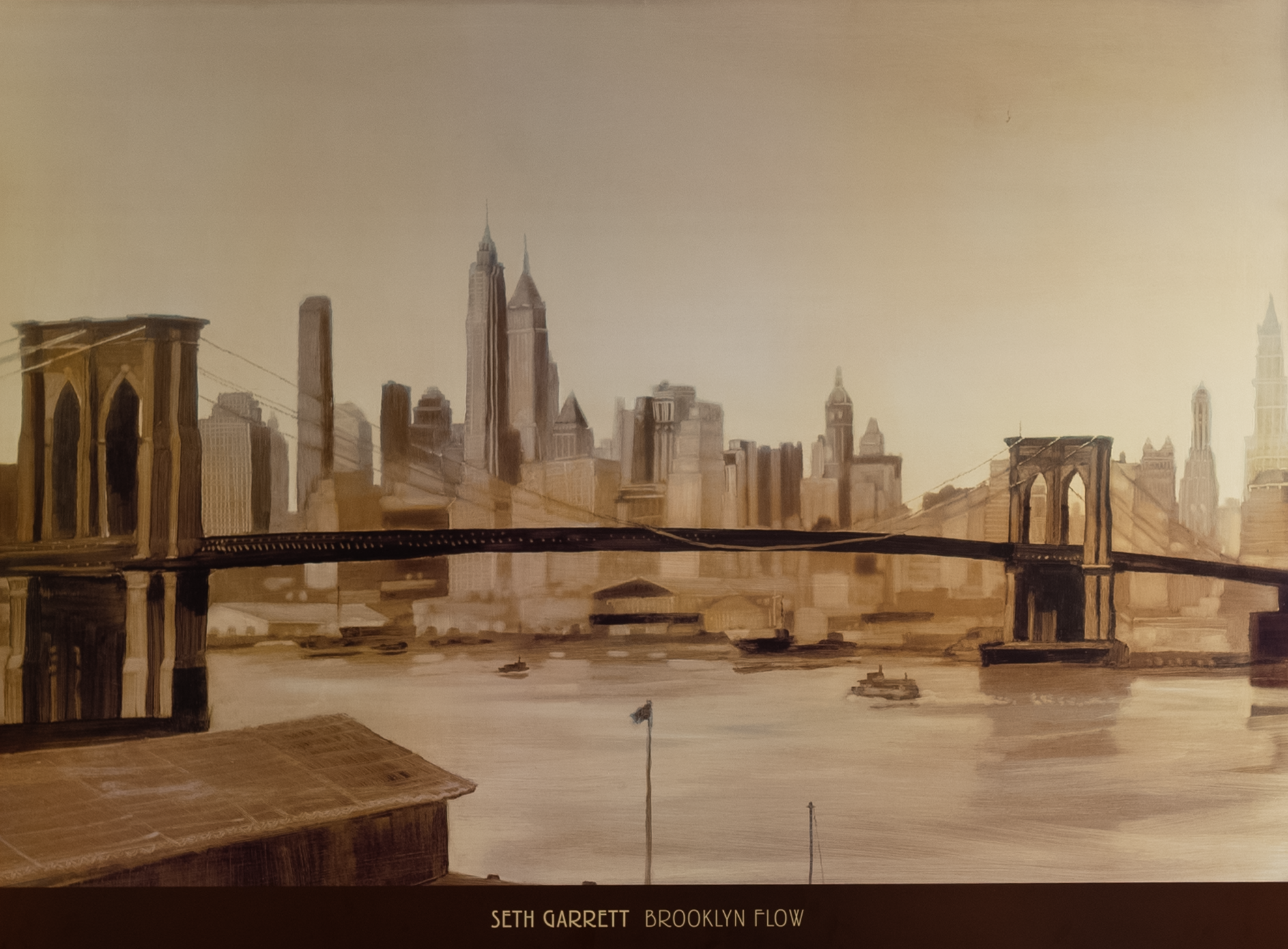 Brooklyn Flow by Garrett, Art Poster Print for Wall, Home Decor