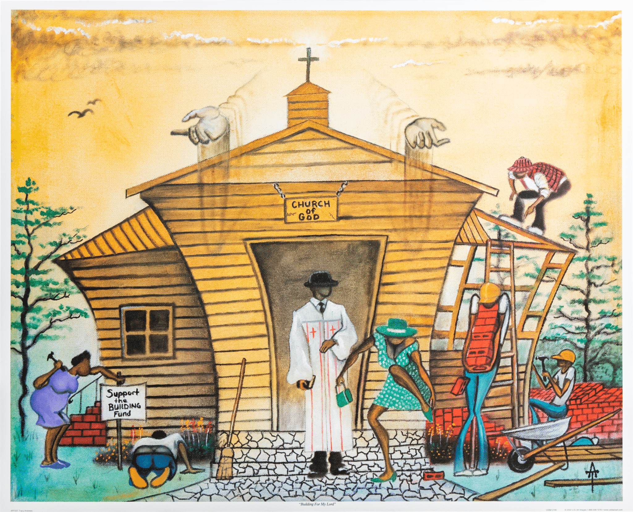 Building For My Lord by Tracy Andrews, Art Poster Print for Wall, Home Decor - Image 1