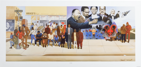 Bus Stop by Watson, Art Poster Print for Wall, Home Decor