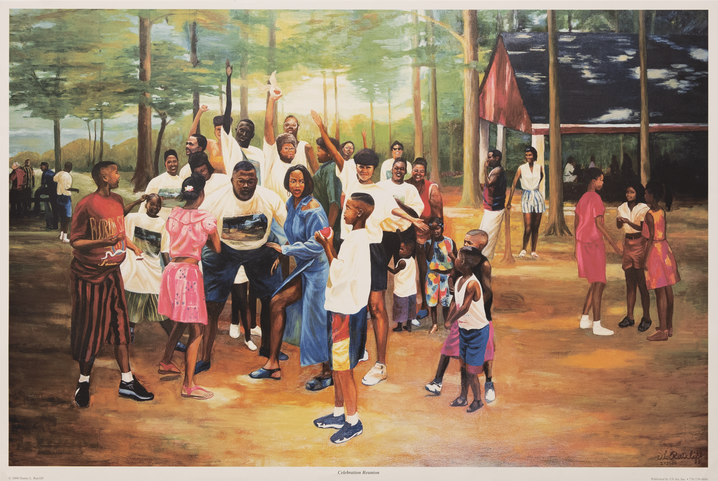 Celebration Reunion by Ratcliff, Art Poster Print for Wall, Home Decor