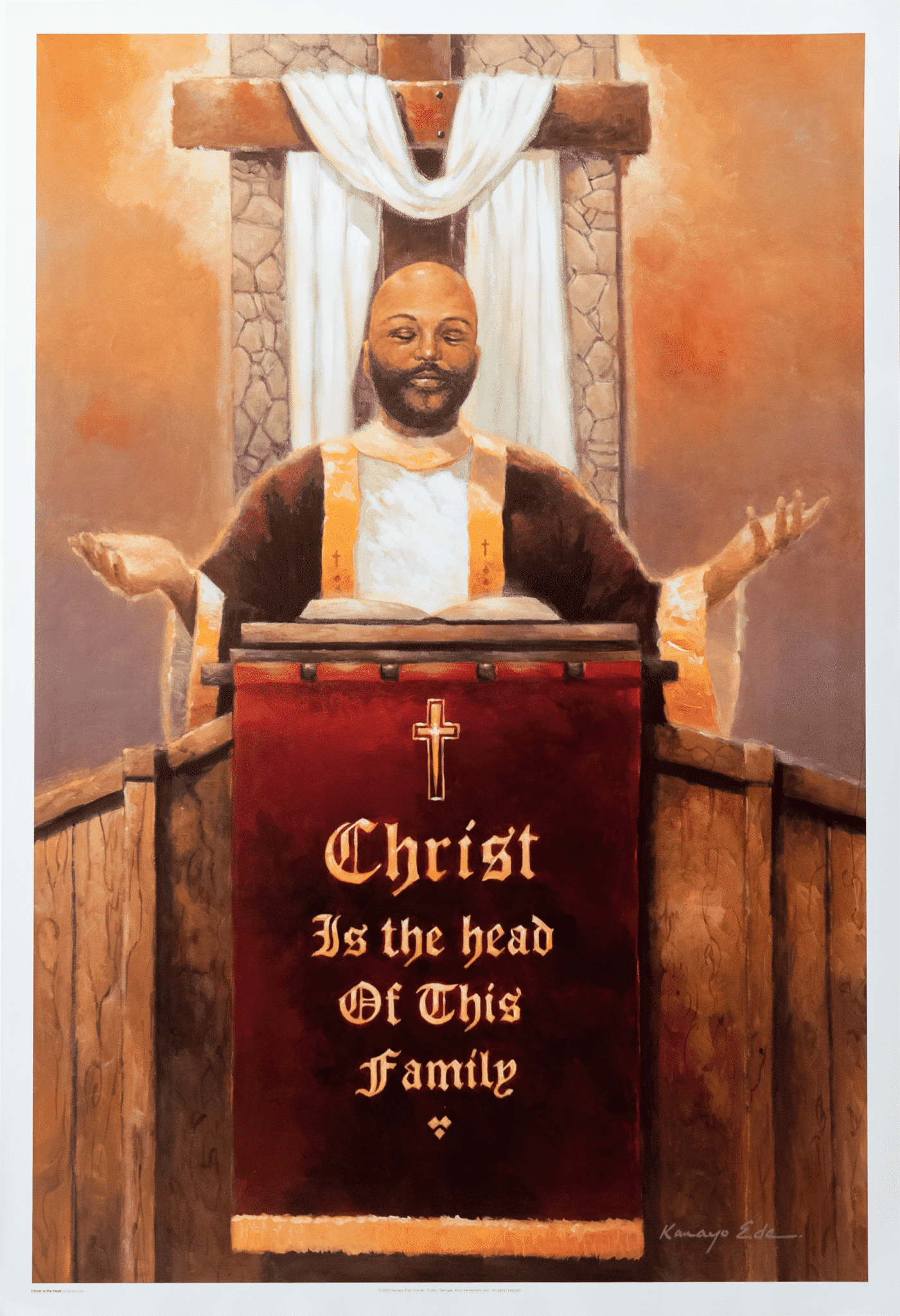Christ is the Head art print by Edo