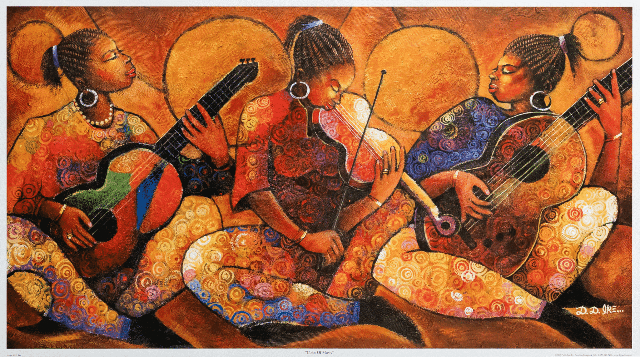 Color of Music art print by Ike