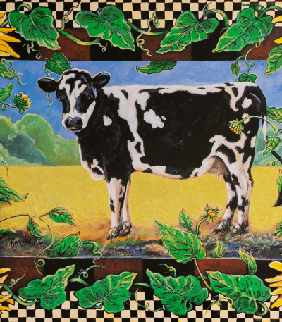Cow art print