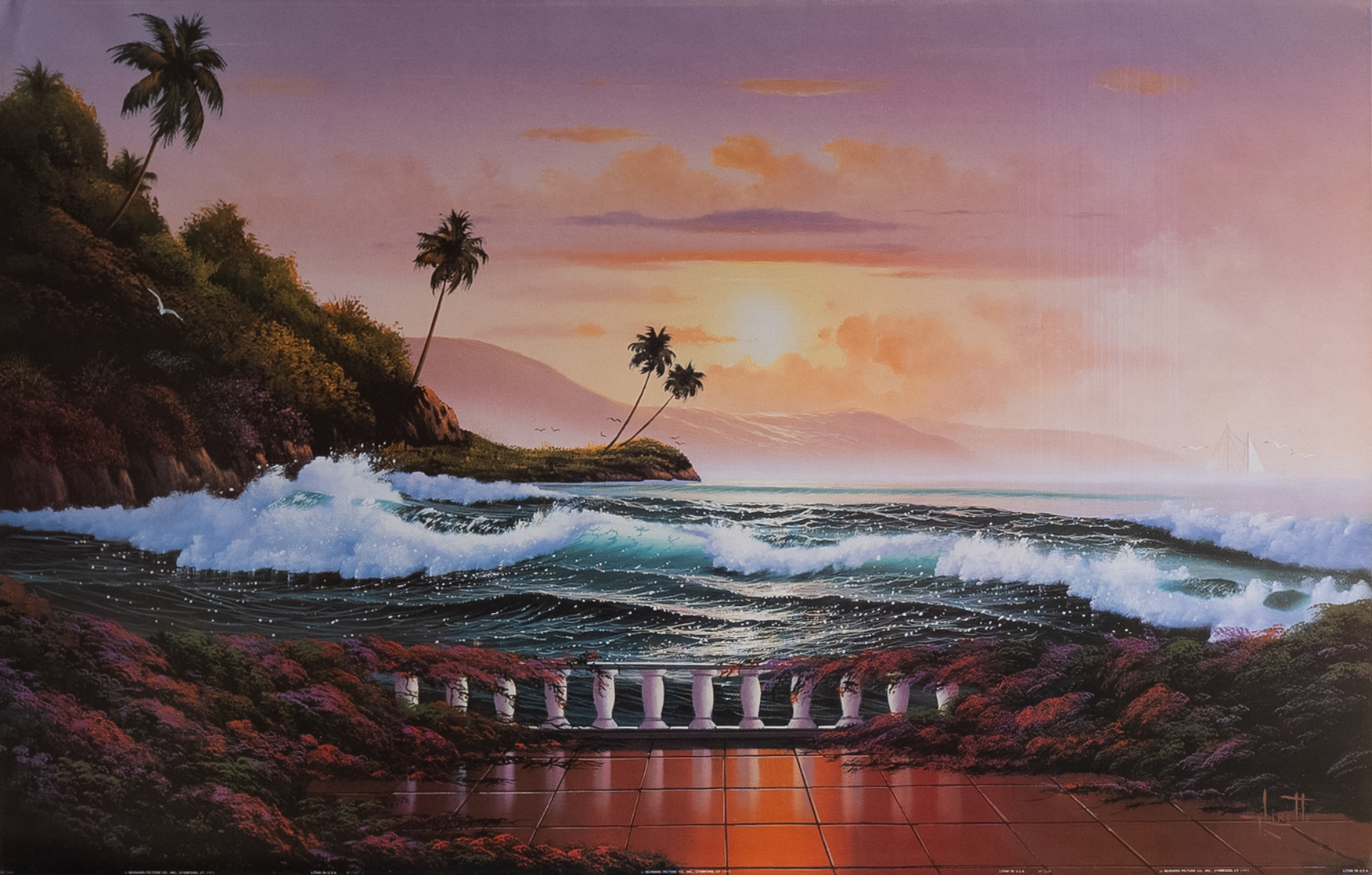 Crashing Waves II by Lirette, Art Poster Print for Wall, Home Decor