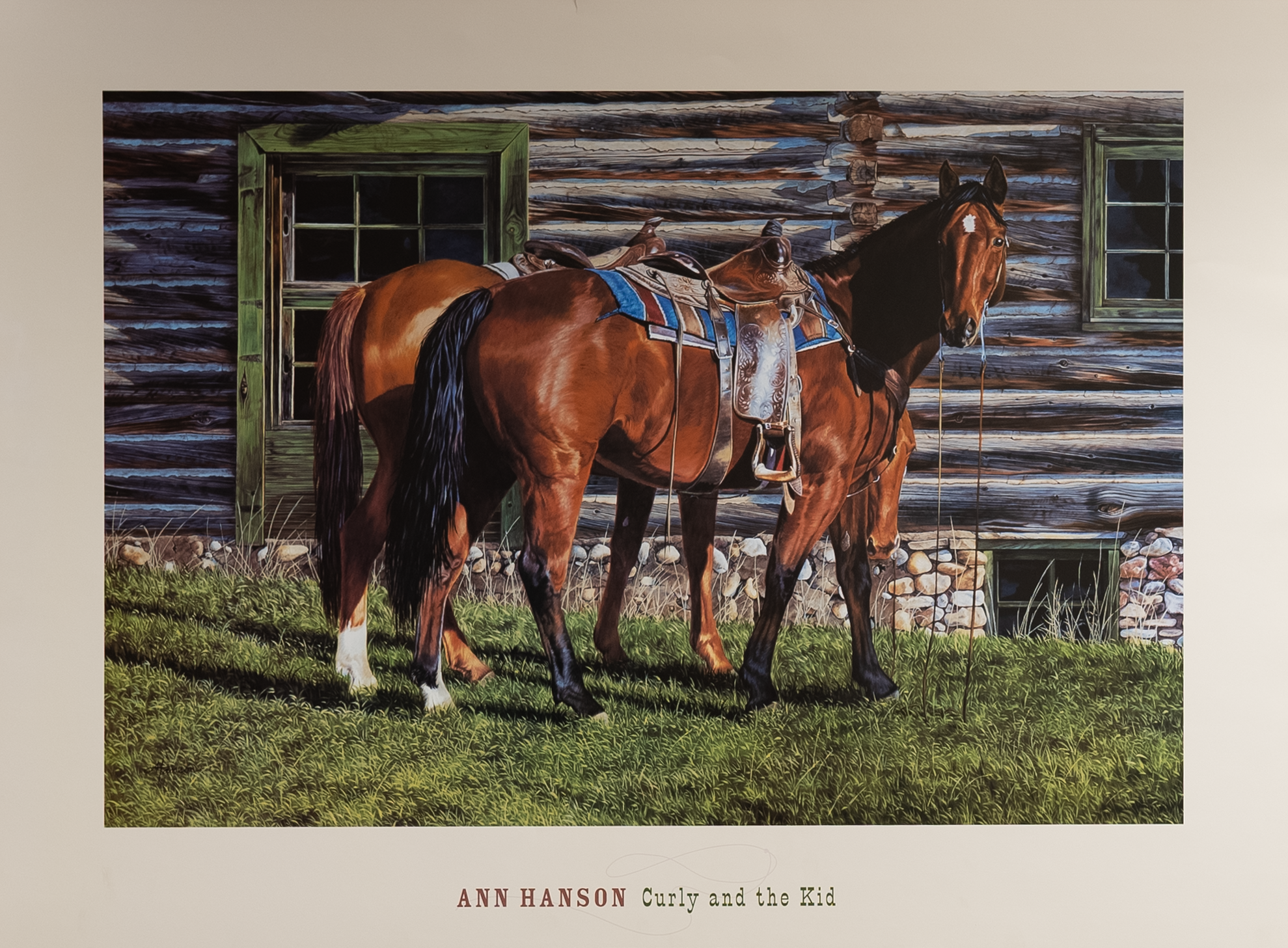 Curly and the Kid by Hanson, Art Poster Print for Wall, Home Decor