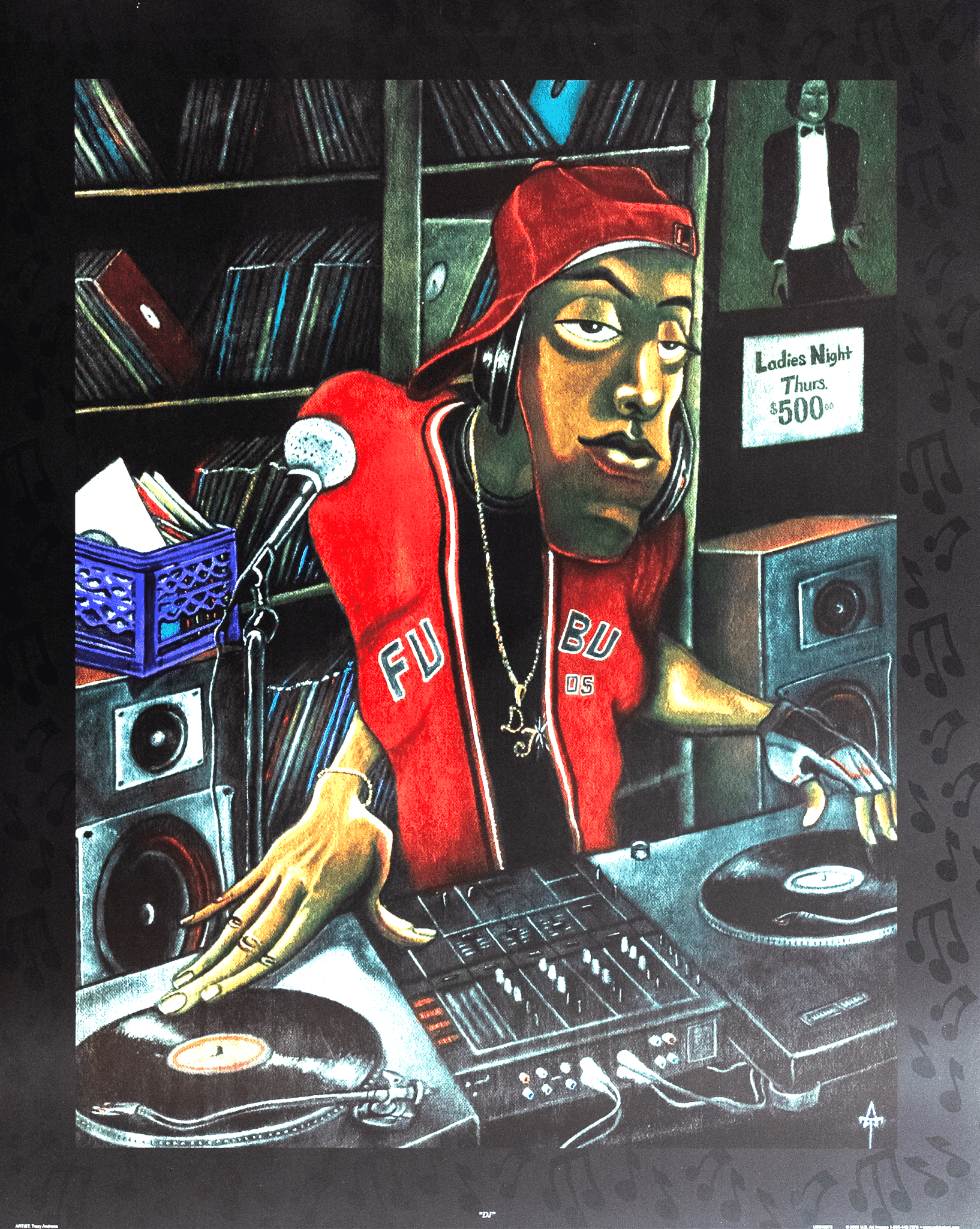 DJ Art Print by Tracy Andrews DJ art print by Tracy Andrews