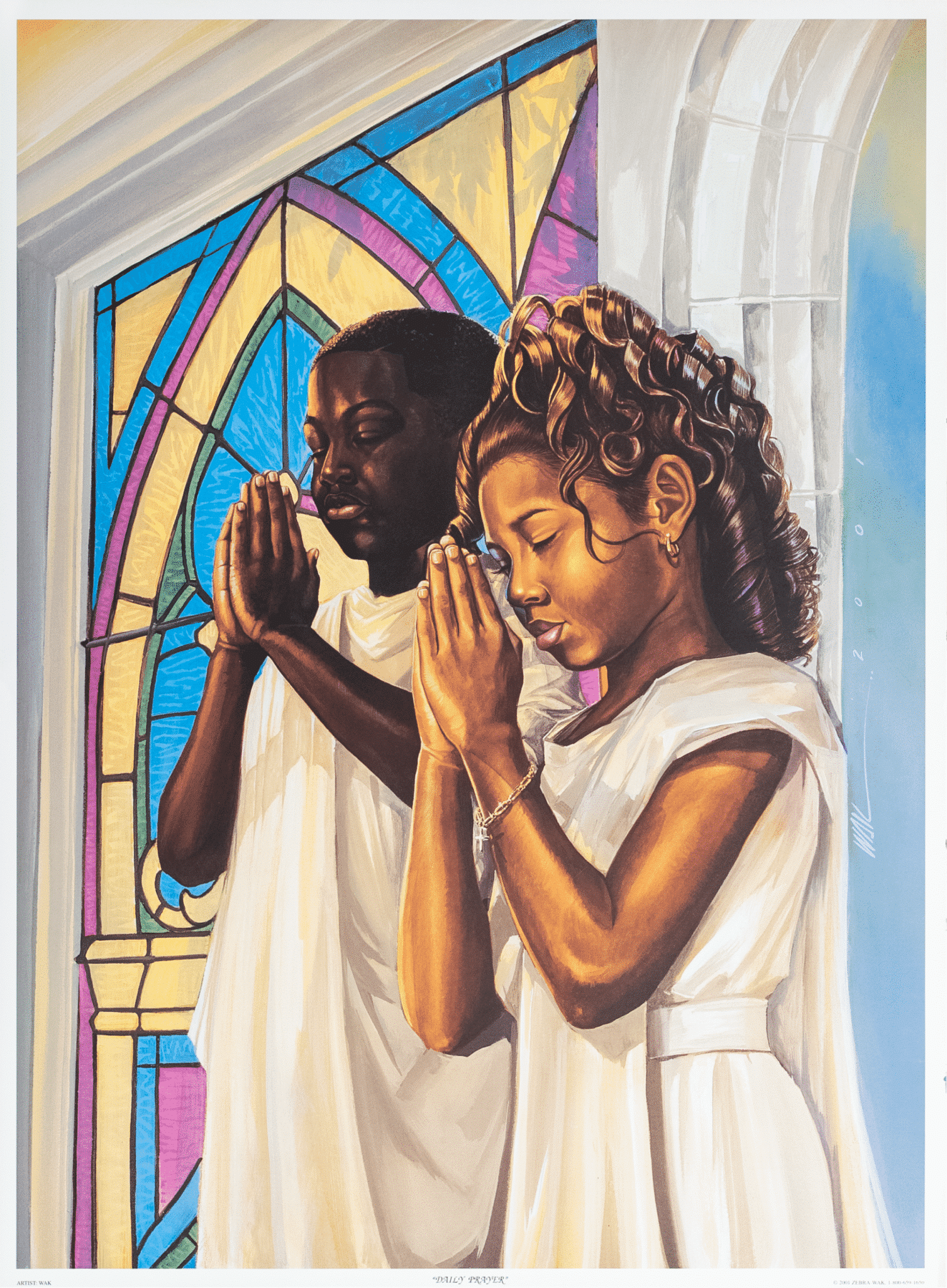 Daily Prayer art print by WAK