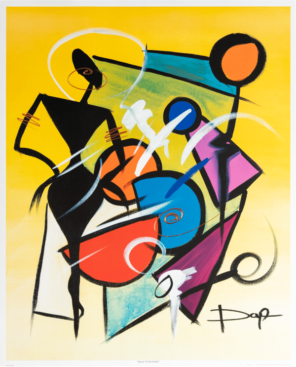 Dancin' to the Rhythm by Doyle, Art Poster Print for Wall, Home Decor