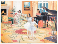 Dancing in the Livingroom art print by Katherine Roundtree