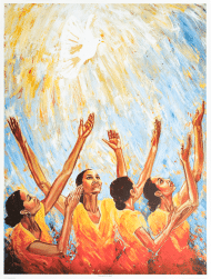 Dancing in the Spirit art print by Katherine Roundtree