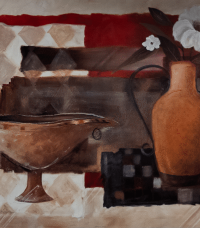 Decorative Crimson I art print by Robinson