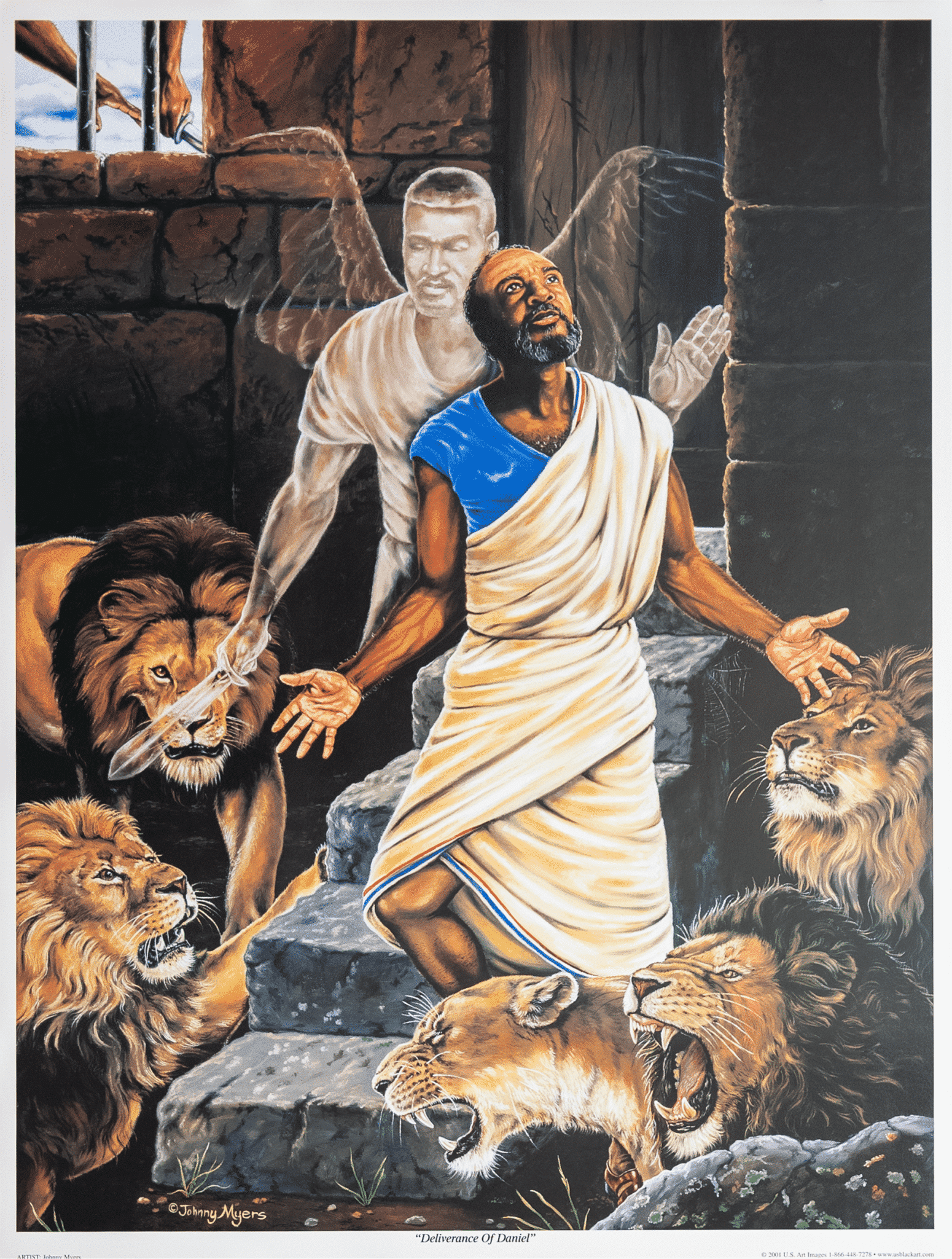 Deliverance of Daniel Art Print by Johnny Myers Deliverance of Daniel art print by Johnny Myers