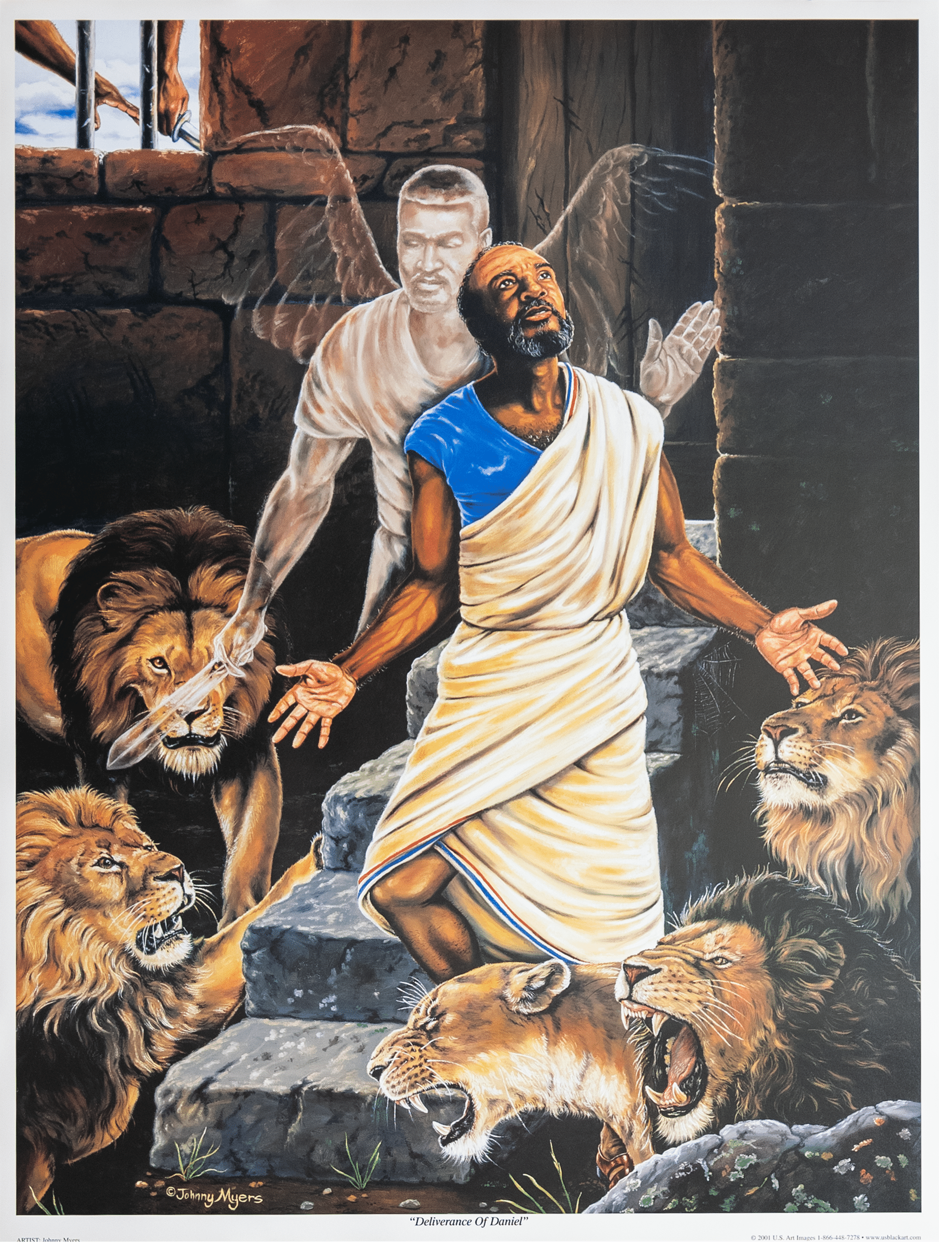 Deliverance of Daniel by Johnny Myers, Art Poster Print for Wall, Home Decor - Image 1