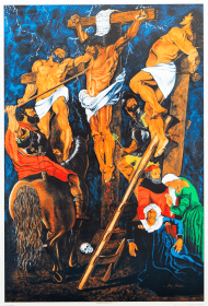 Descent From the Cross art print by Tracy Andrews