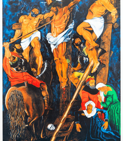 Descent From the Cross art print by Tracy Andrews