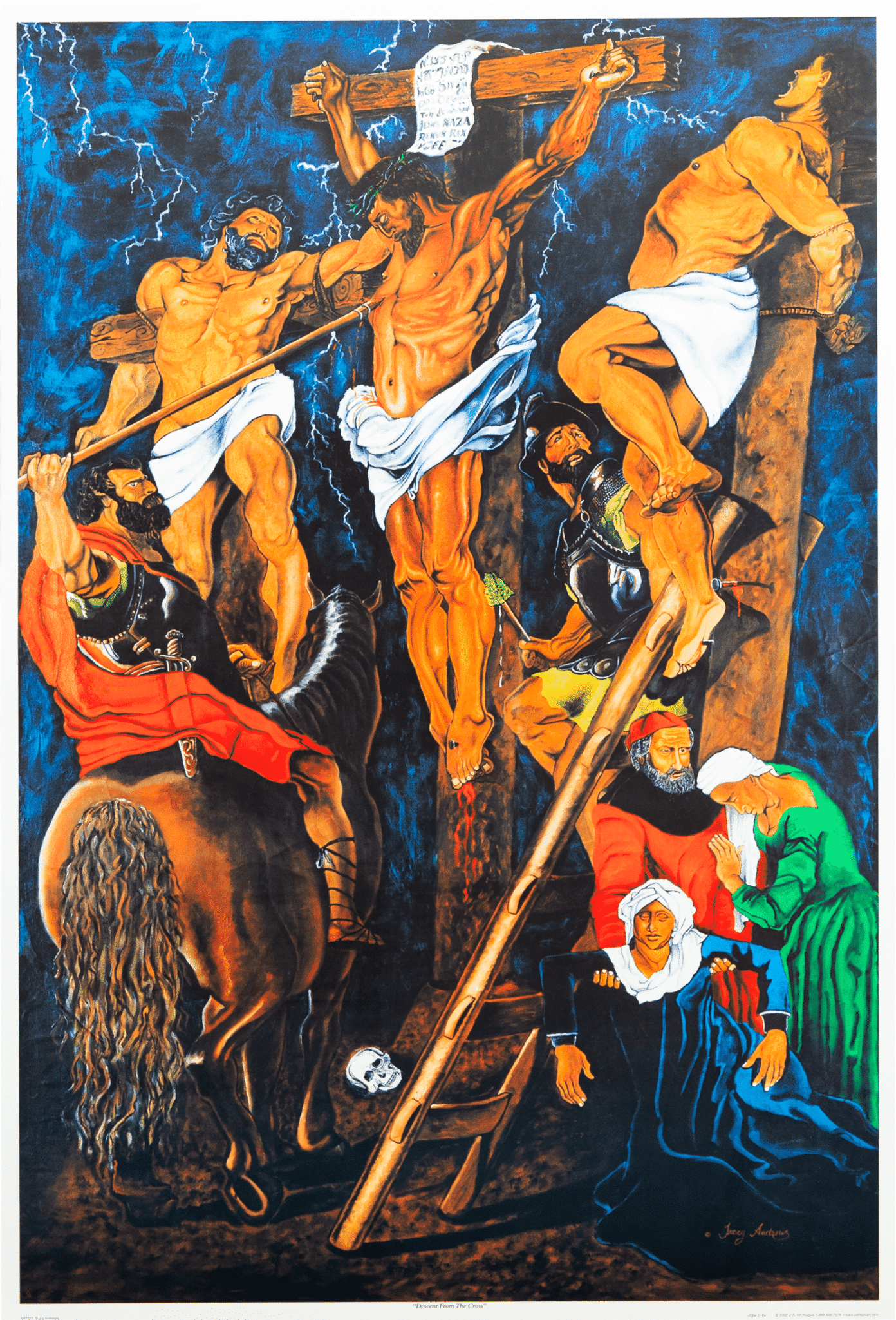 Descent From the Cross art print by Tracy Andrews