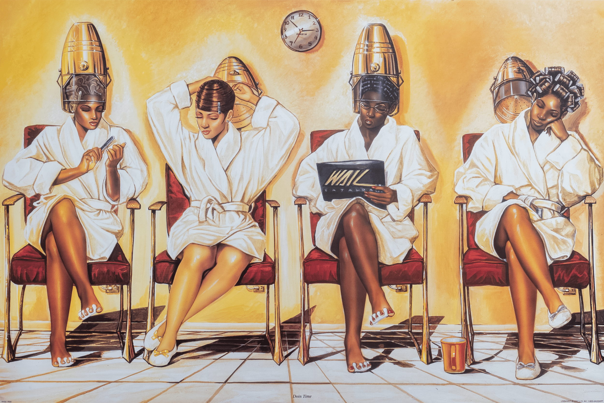 Doin' Time by WAK, Art Poster Print for Wall, Home Decor - Image 1