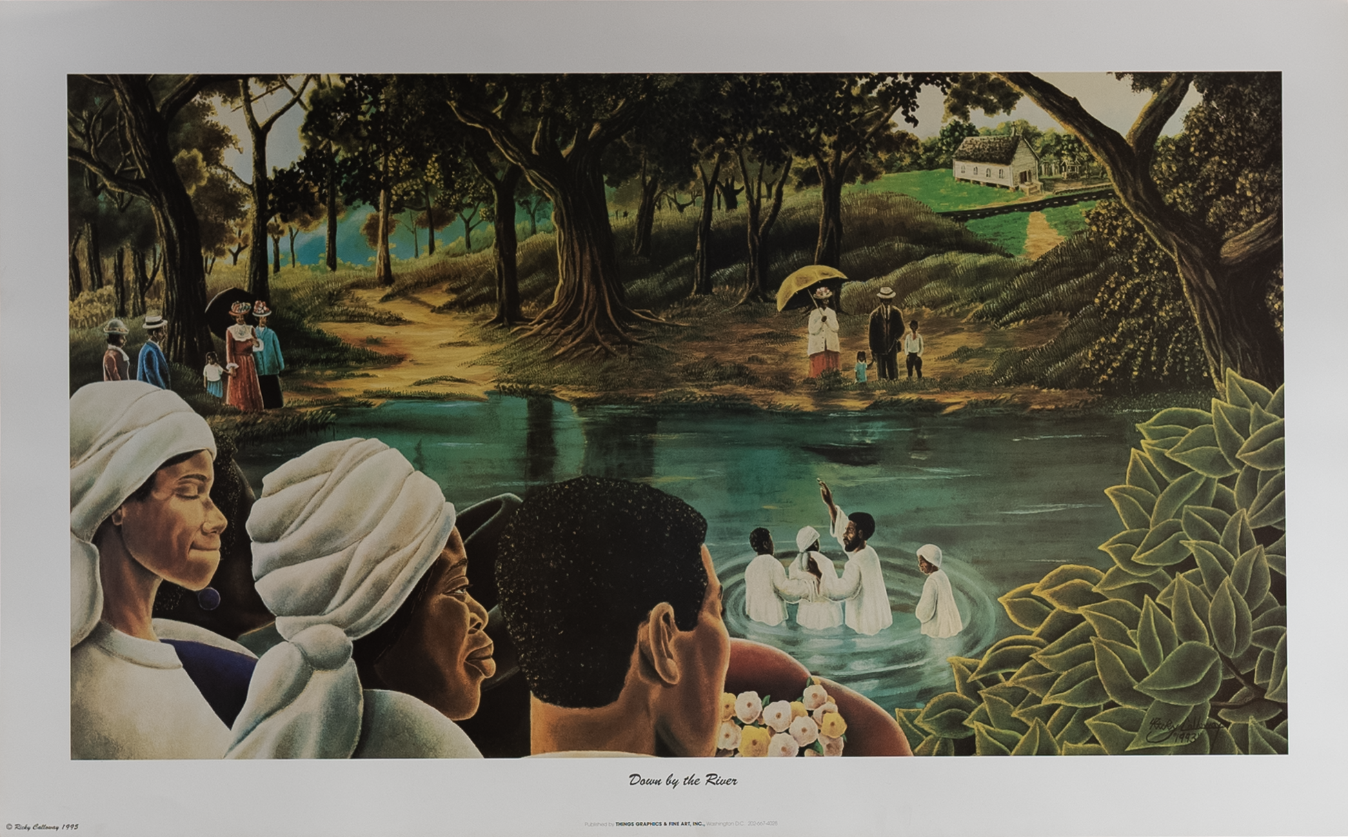 Down By The River by Calloway, Art Poster Print for Wall, Home Decor