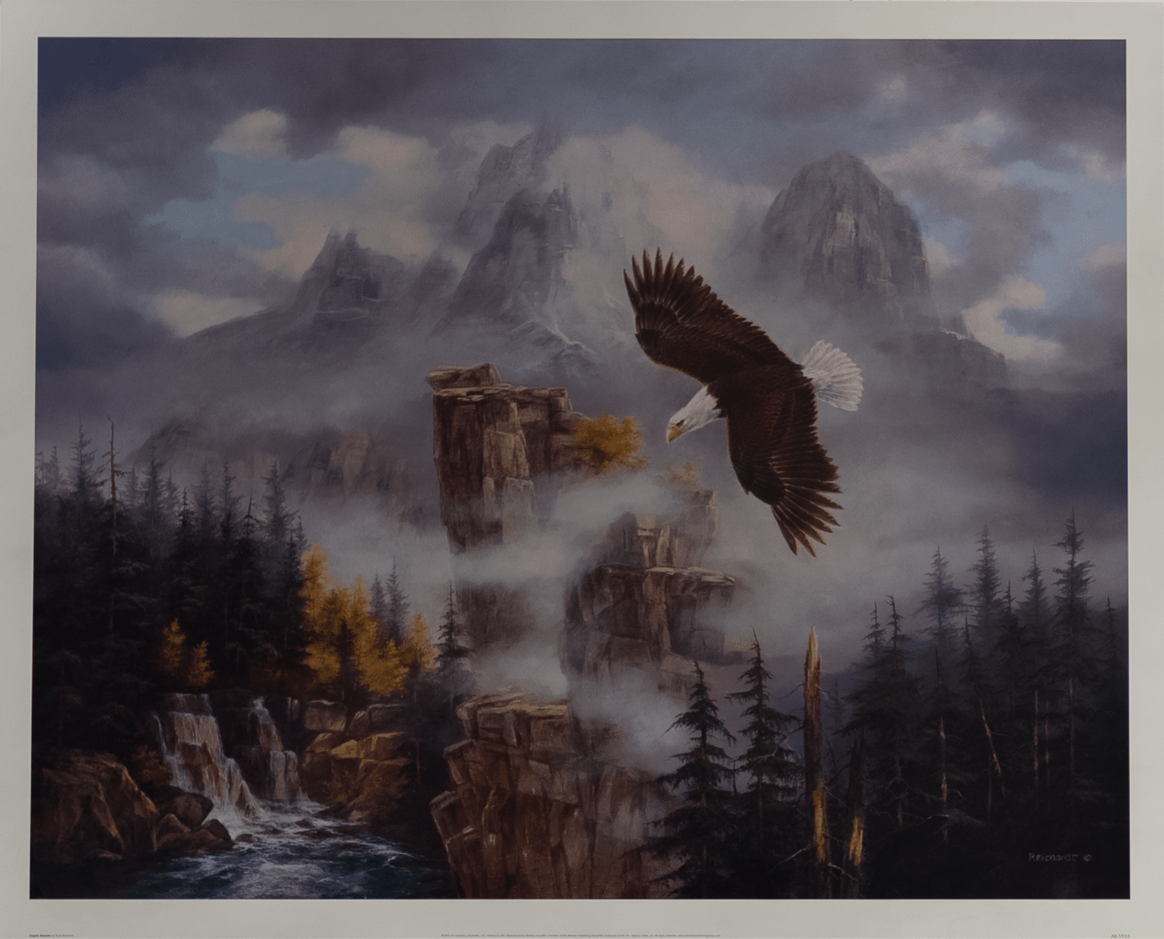Eagle's Domain by Reichardt, Art Poster Print for Wall, Home Decor