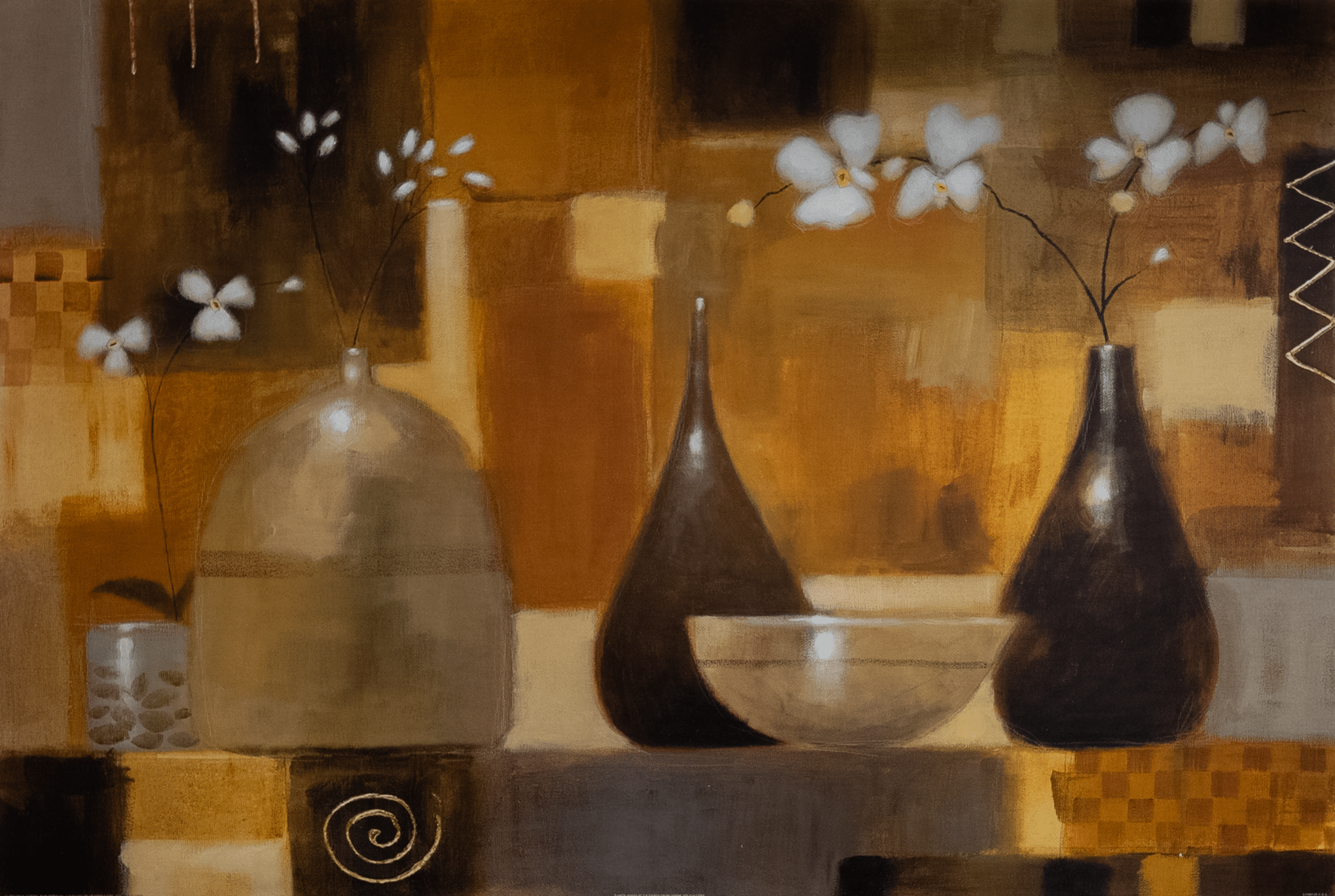 Earth Tones II by Curtis, Art Poster Print for Wall, Home Decor