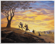Escape at Dawn art print by Janice Hues