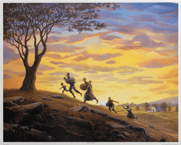 Escape at Dawn art print by Janice Hues