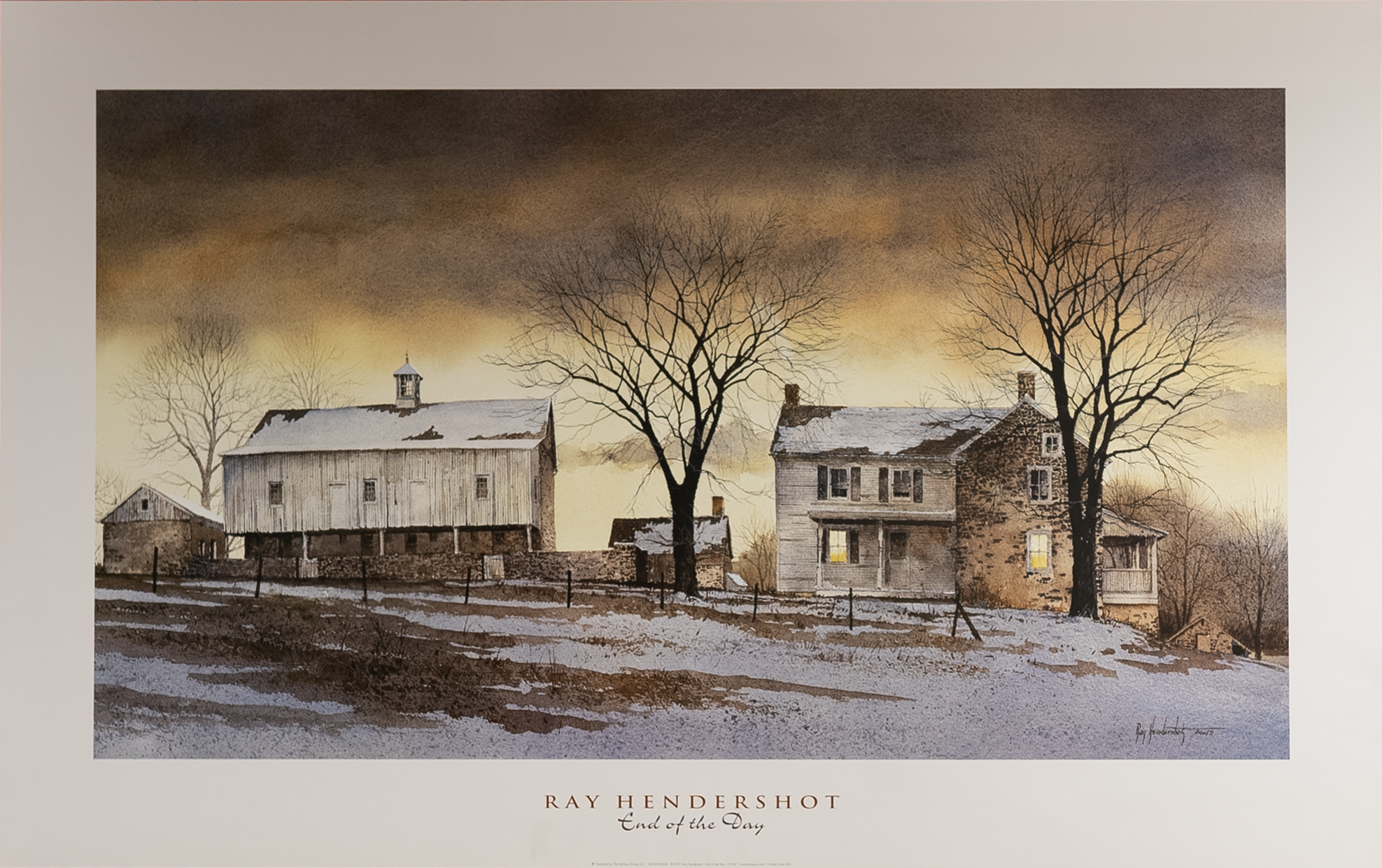 End of the Day by Hendershot, Art Poster Print for Wall, Home Decor