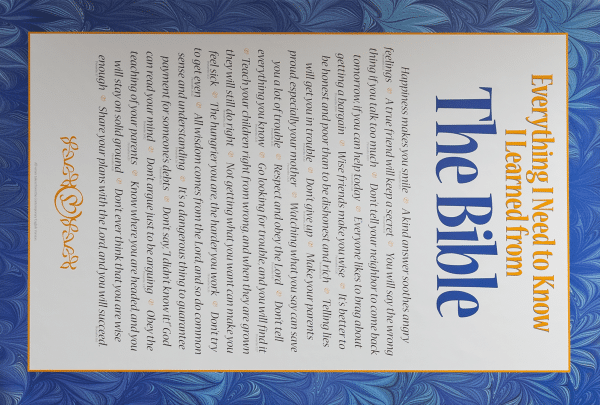 Everything I Need To Know I Learned From The Bible art print