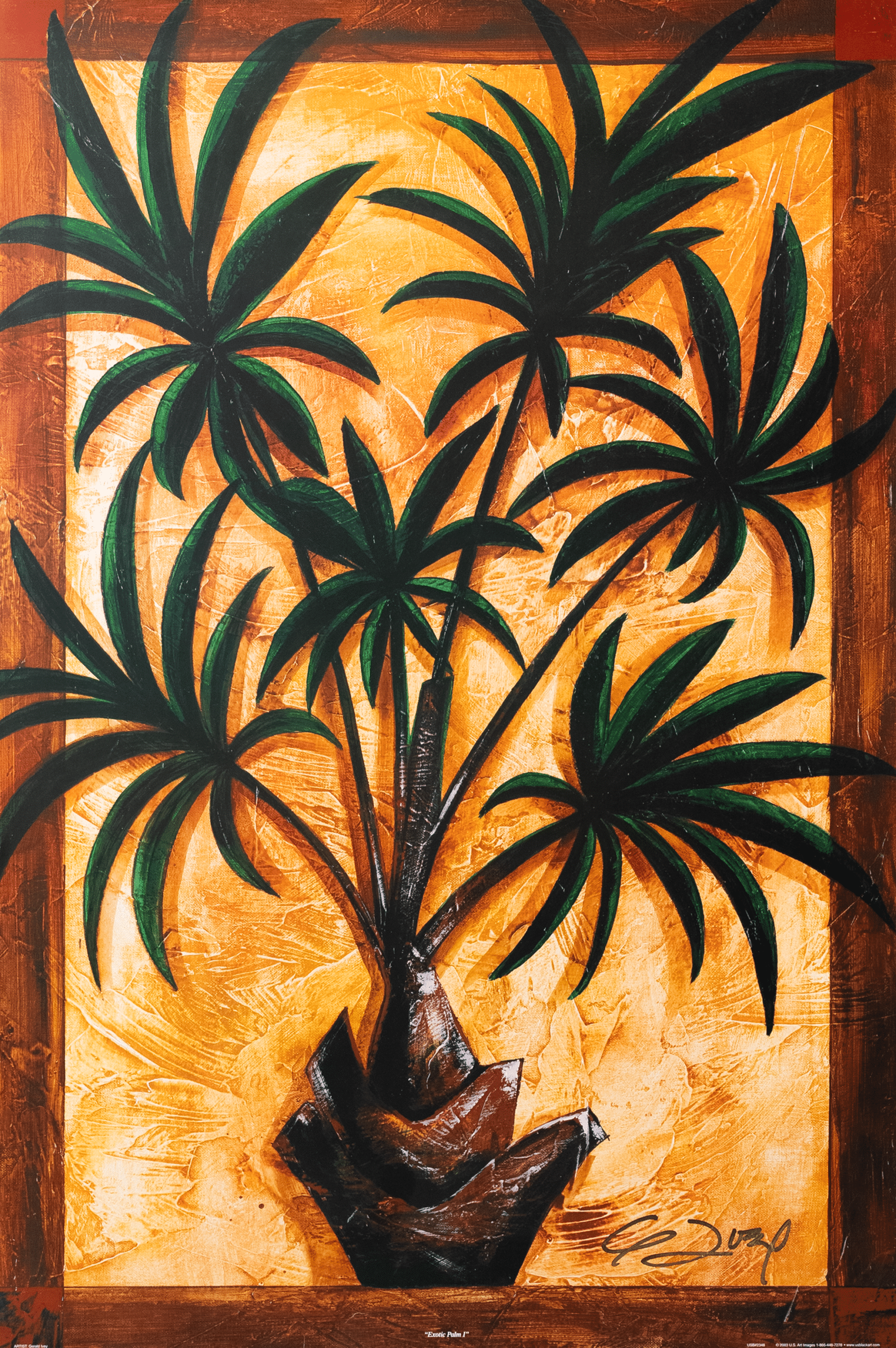 Exotic Palm I by Gerald Ivey, Art Poster Print for Wall, Home Decor - Image 1