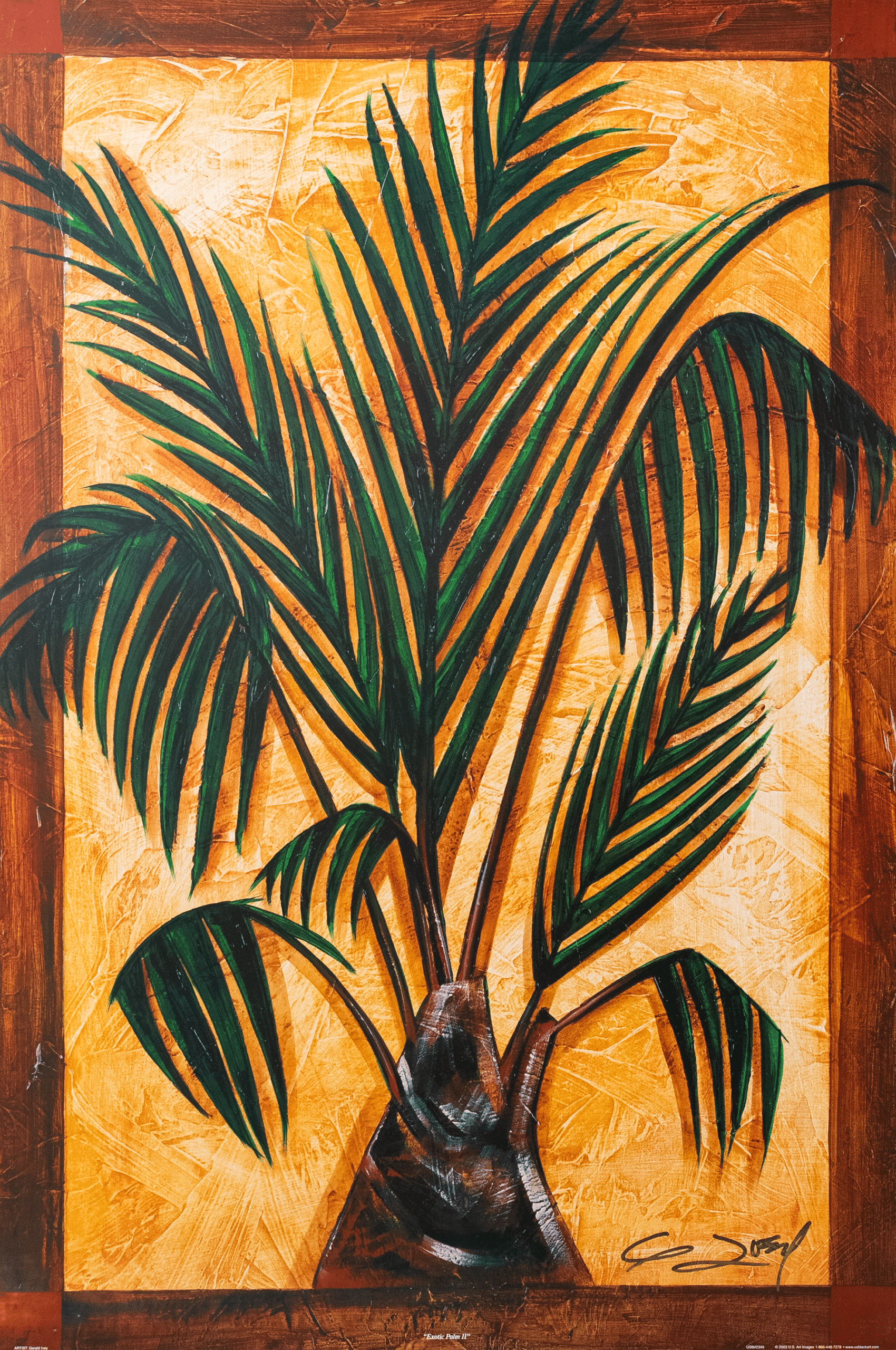 Exotic Palm II by Gerald Ivey, Art Poster Print for Wall, Home Decor - Image 1