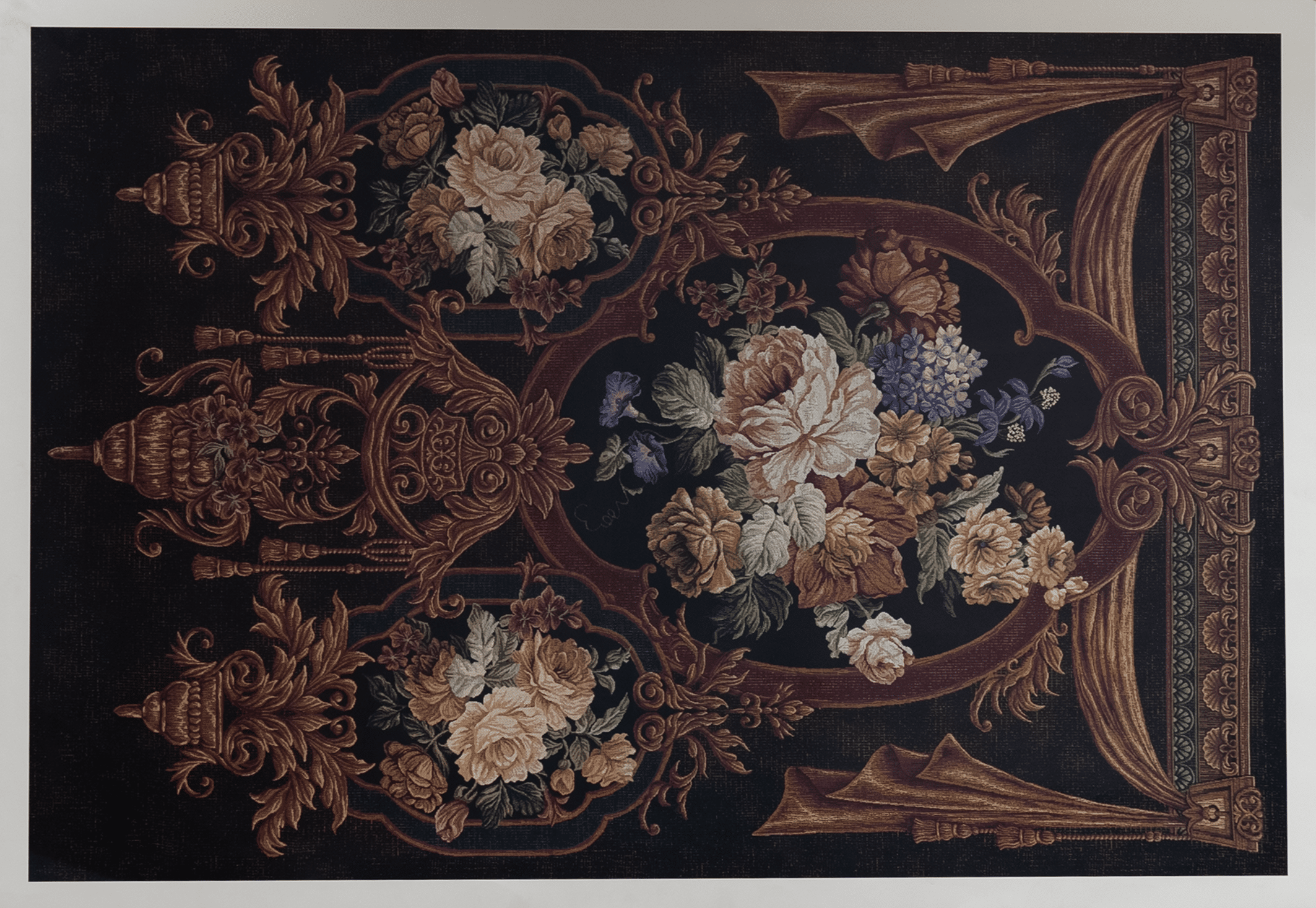 Floral Bouquet Tapestry by Riddle, Art Poster Print for Wall, Home Decor - Image 1