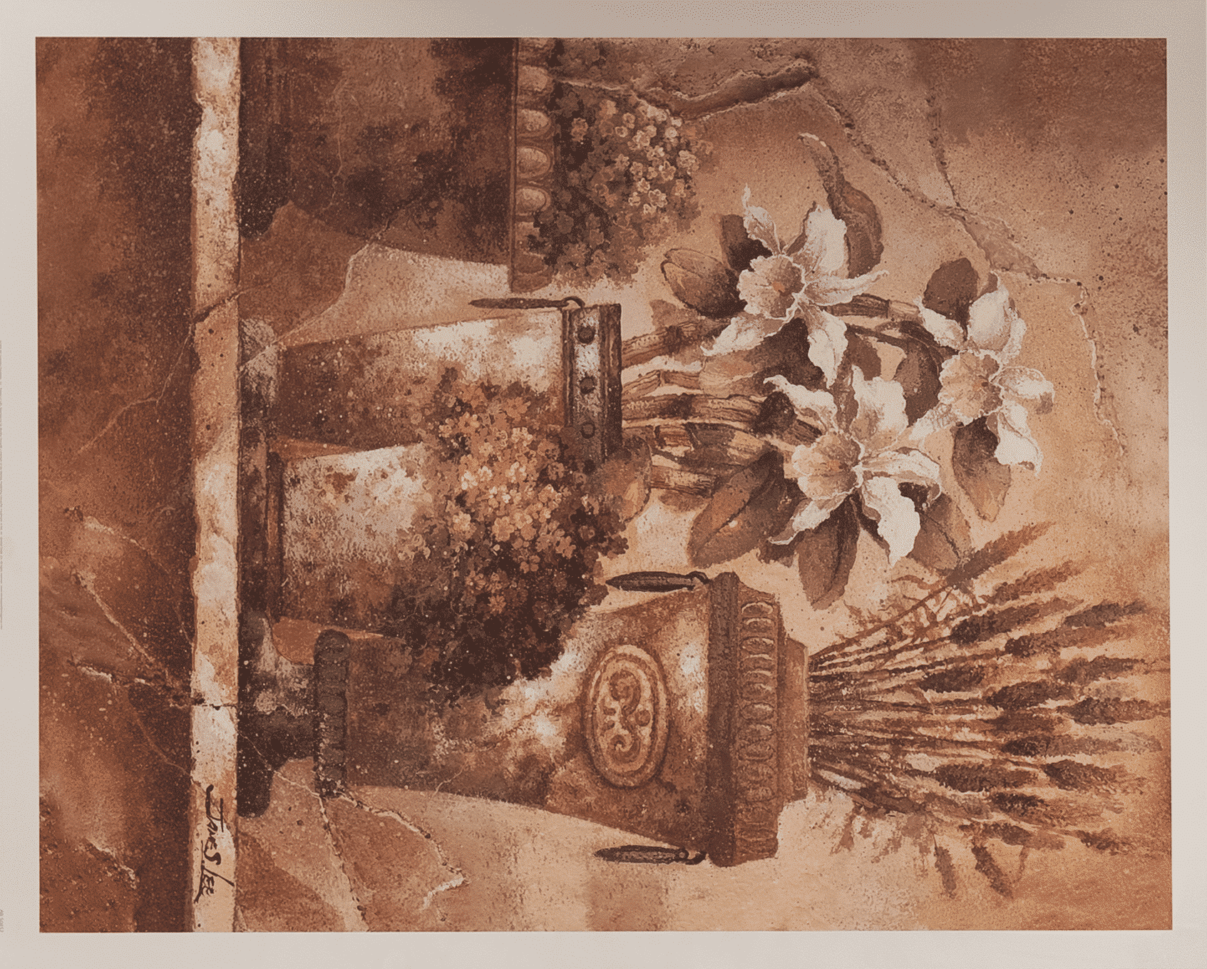 Floral Elegance I Art Print by Lee Floral Elegance I art print by Lee