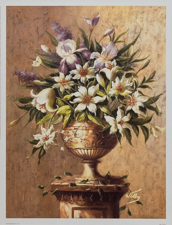 Floral Expressions II by Welby, Art Poster Print for Wall, Home Decor