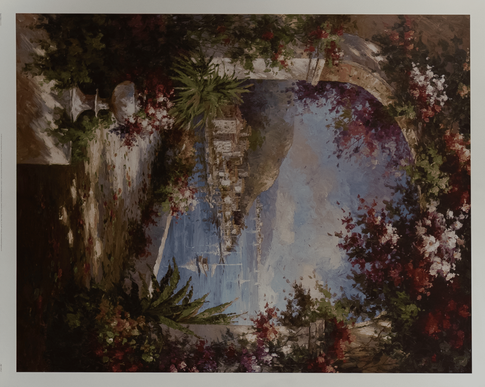 Floral Vista by Jerome, Art Poster Print for Wall, Home Decor