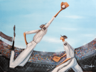 Flyball by Doyle, Art Poster Print for Wall, Home Decor