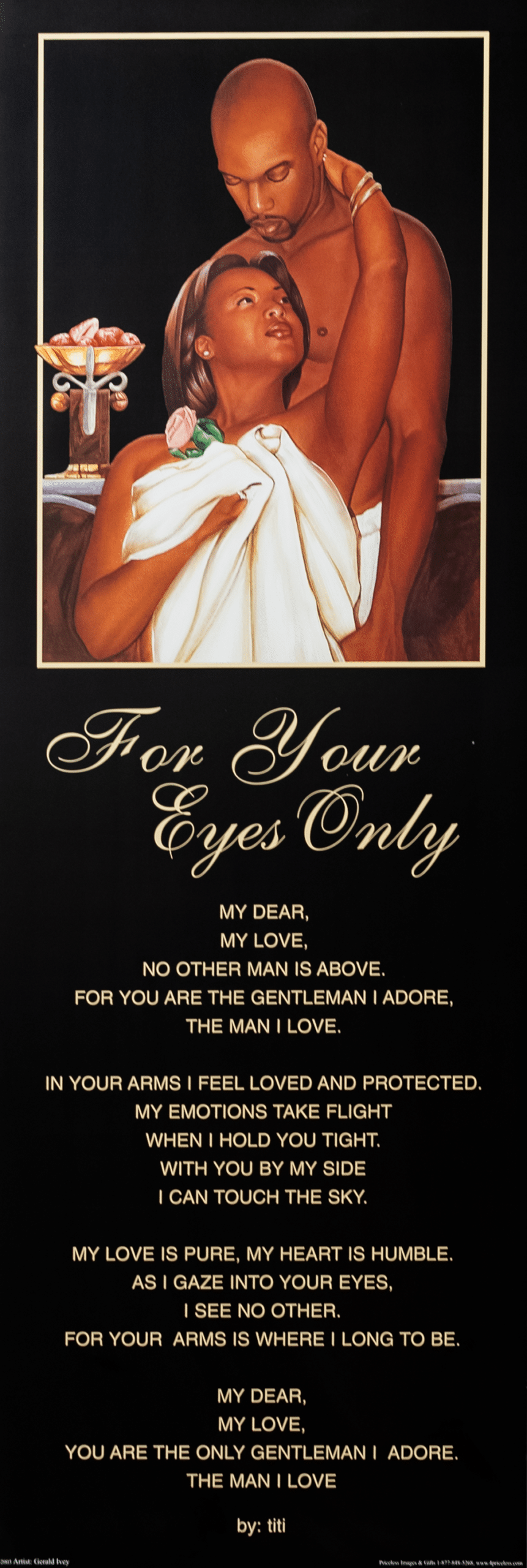 For Your Eyes Only II by Gerald Ivey, Art Poster Print for Wall, Home Decor - Image 1