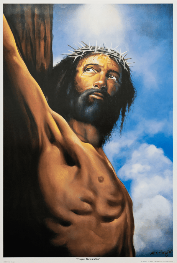 Forgive Them Father art print by Alix Beaujour
