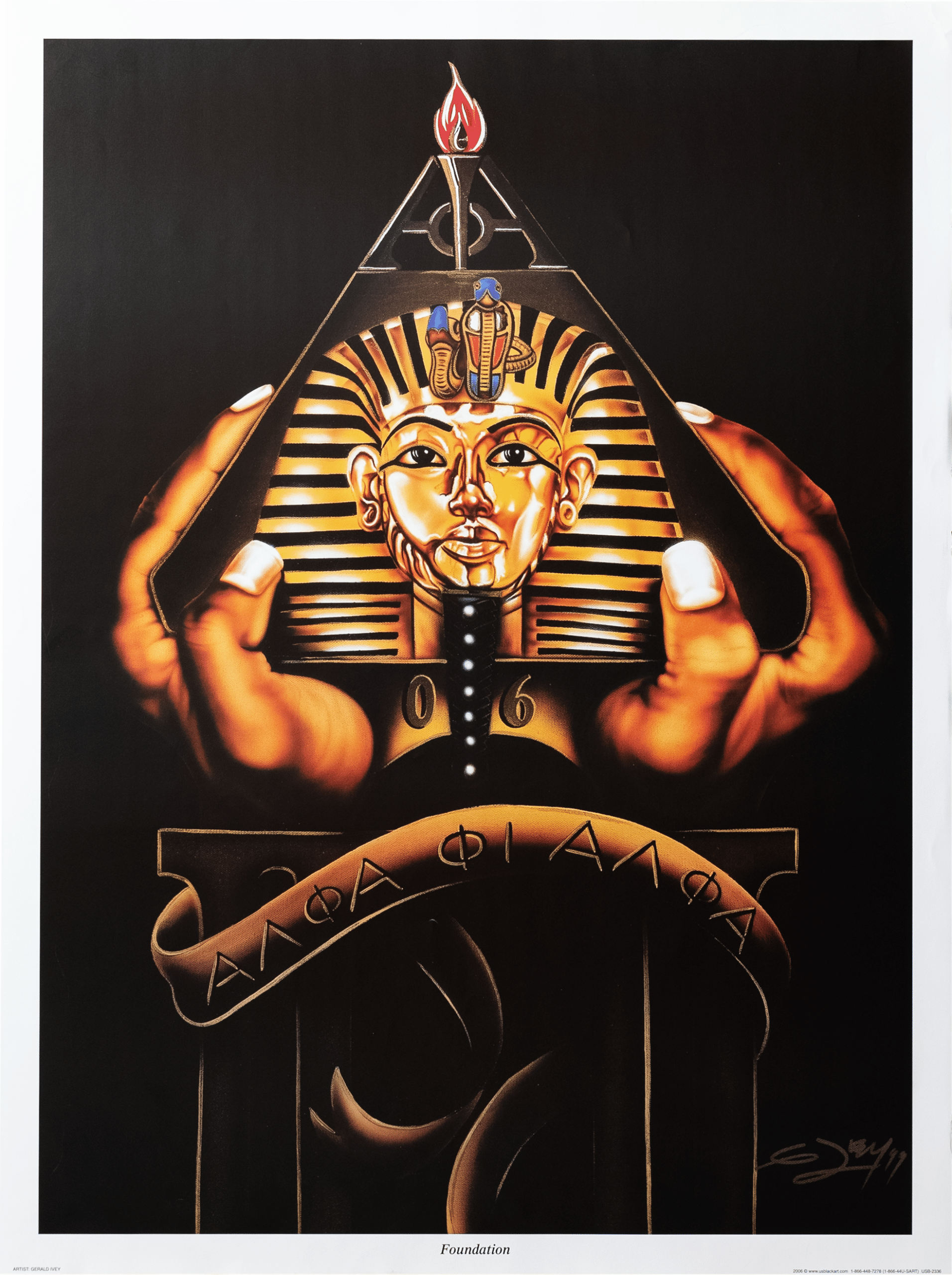 Foundation by Gerald Ivey, Art Poster Print for Wall, Home Decor - Image 1