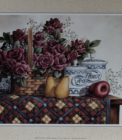 Fruit, Flowers, Tea art print