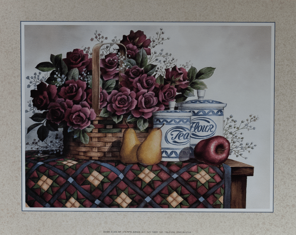 Fruit, Flowers, Tea, Art Poster Print for Wall, Home Decor