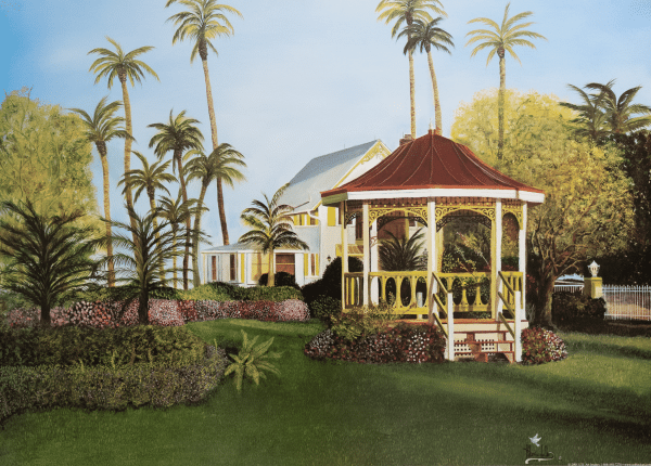 Gazebo art print by HL Woodall