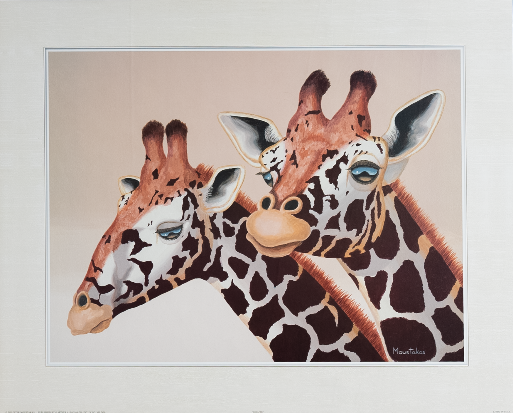 Giraffe I by Moustakas, Art Poster Print for Wall, Home Decor
