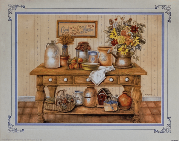 God Bless Our Home, Art Poster Print for Wall, Home Decor