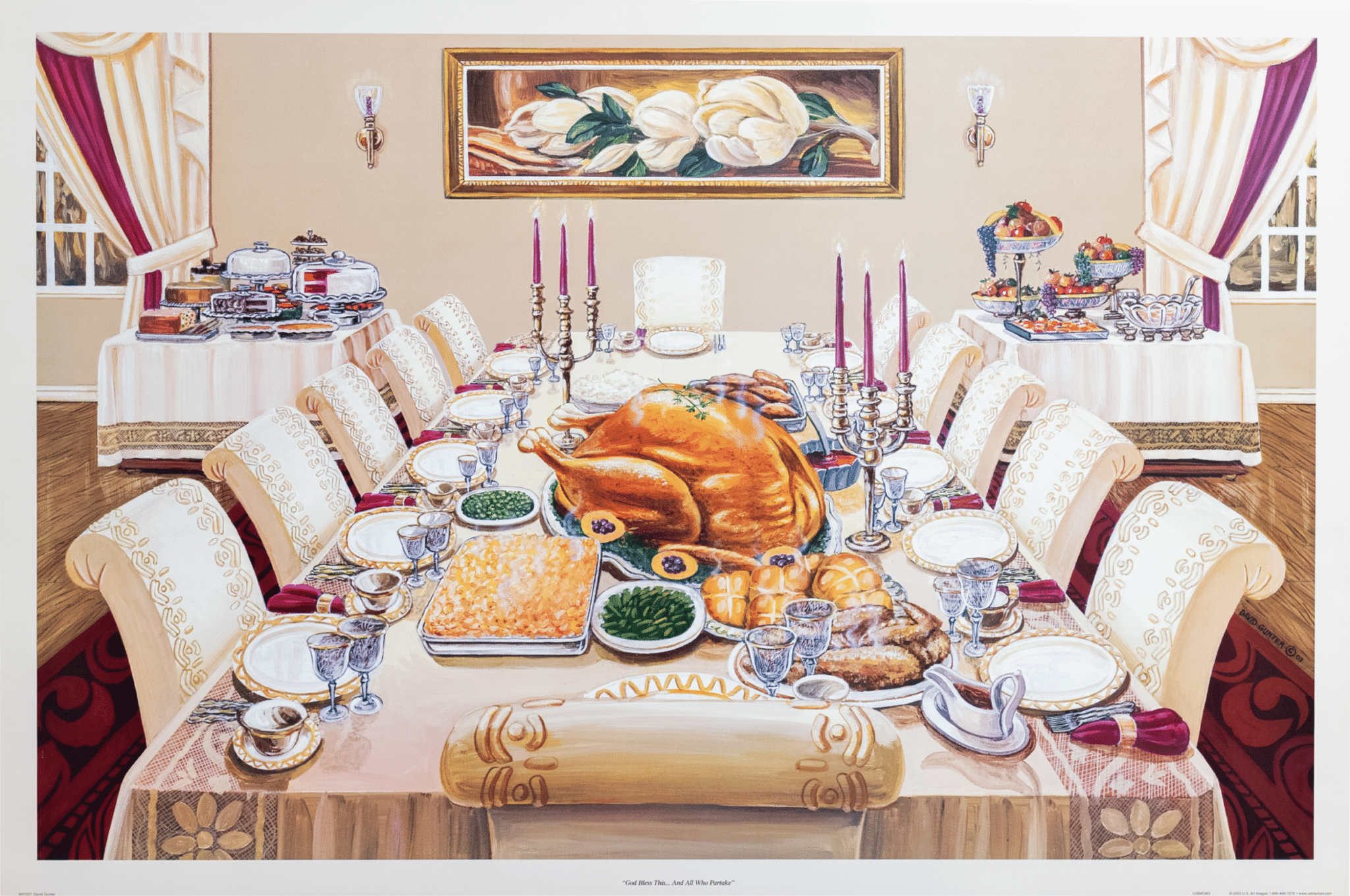 God Bless This by David Gunter, Art Poster Print for Wall, Home Decor - Image 1