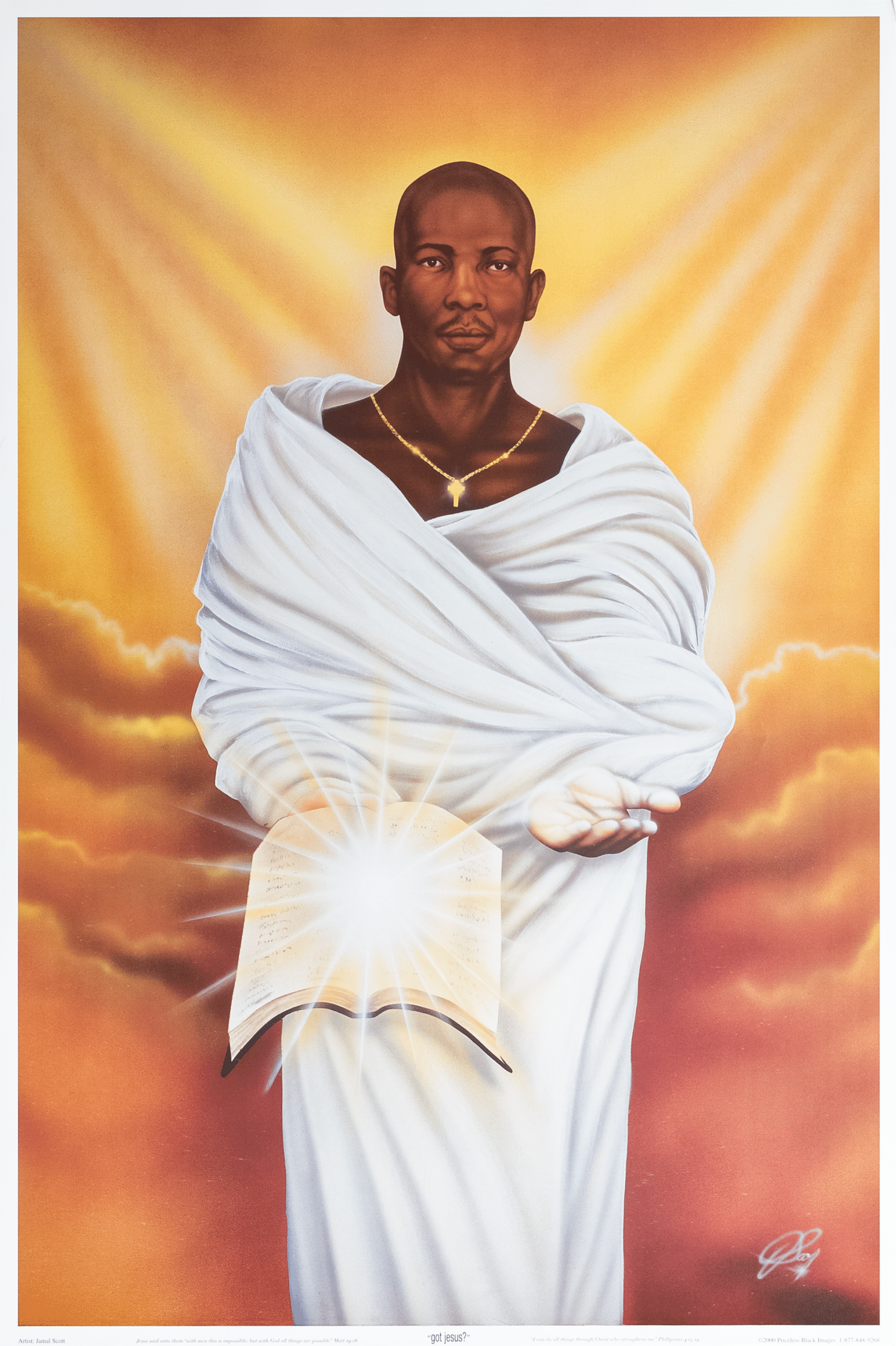 Got Jesus by Jamal Scott, Art Poster Print for Wall, Home Decor - Image 1