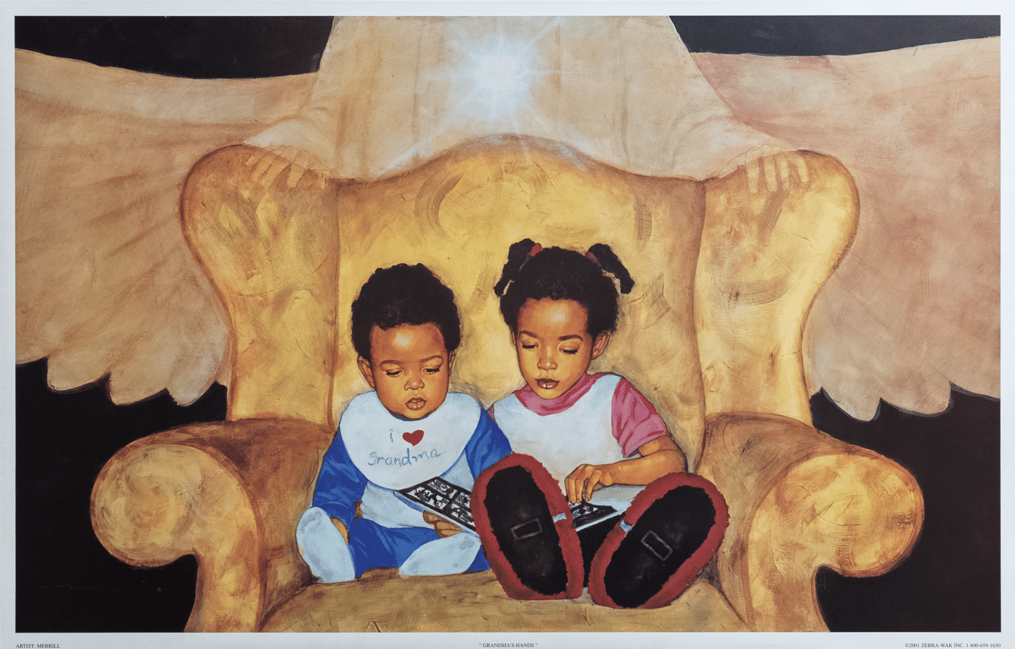 Grandma's Hands art print by Merrill